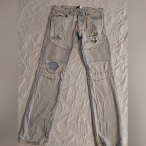 H&M Skinny Jeans, Men's Skinny Denim Light Blue Jeans size 34W